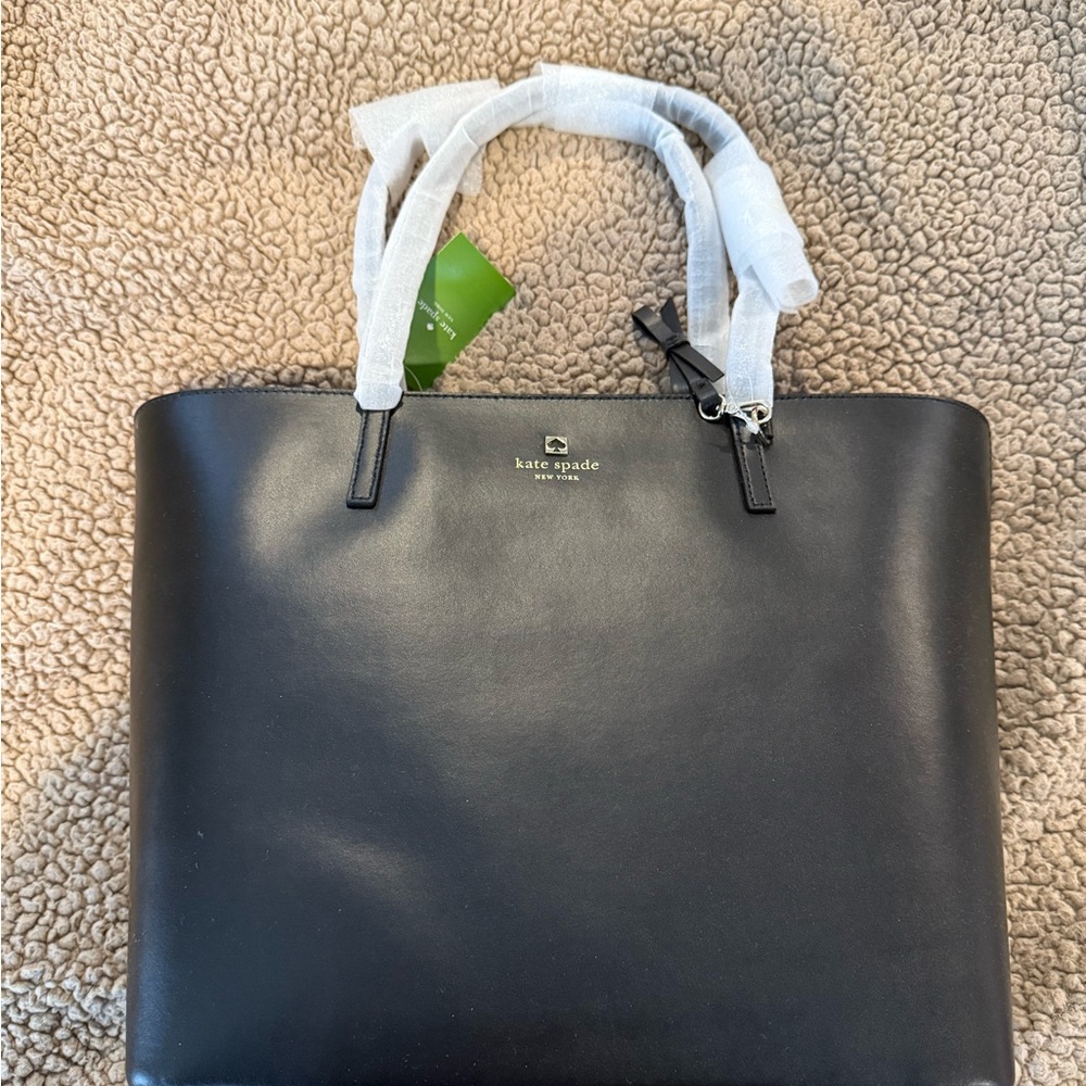 kate spade Black Leather Tote